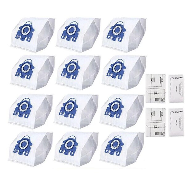 12Pcs Vacuum Cleaner Dust Bags For Miele Hyclean 3D GN C2 C3 S2 S5 S8 S5211 S5210
