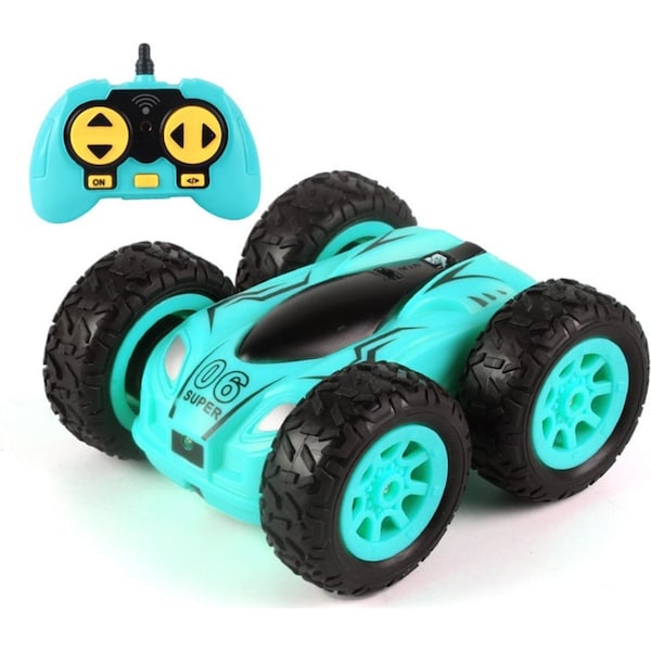Catzon MINI Stunt RC Cars Double Sided Driving 360 Rotating for Boys Girls 06 Green