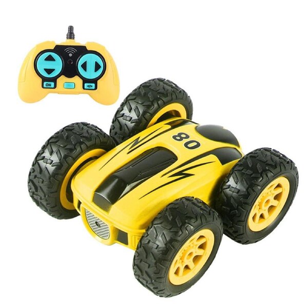 Catzon MINI Stunt RC Cars Double Sided Driving 360 Rotating for Boys Girls 08 Yellow