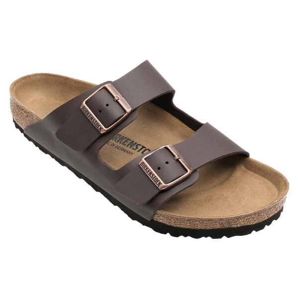 Birkenstock Unisex Arizona Birko-Flor Regular Fit Sandals Dark Brown 40