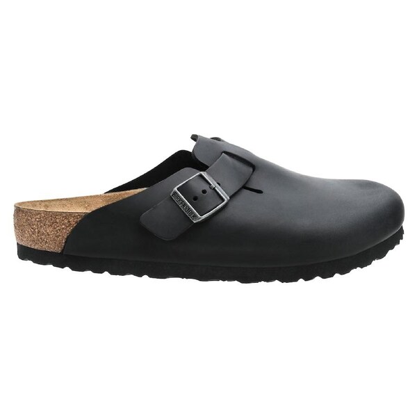 Birkenstock Unisex Boston NU Oiled Leather Regular Fit Clogs Oiled Black (EU 36-46) 45