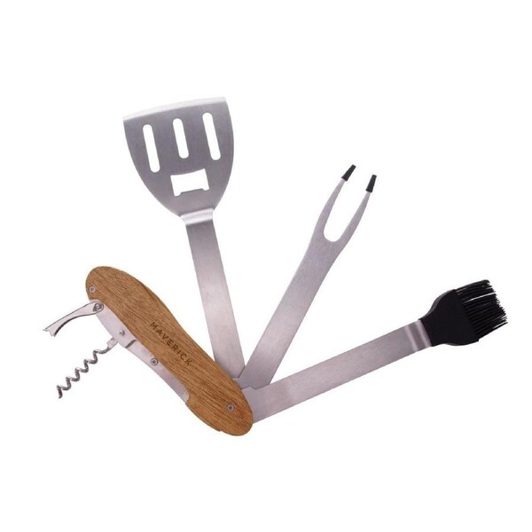 Maverick 5 1 Foldable BBQ Tool