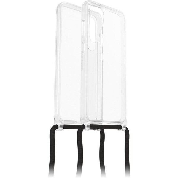 OtterBox React Necklace Samsung Galaxy S24+ 5G (6.7") Case Clear - (77-94740), DROP+ Military Standard, Detachable Nylon Rope,Wireless Charging