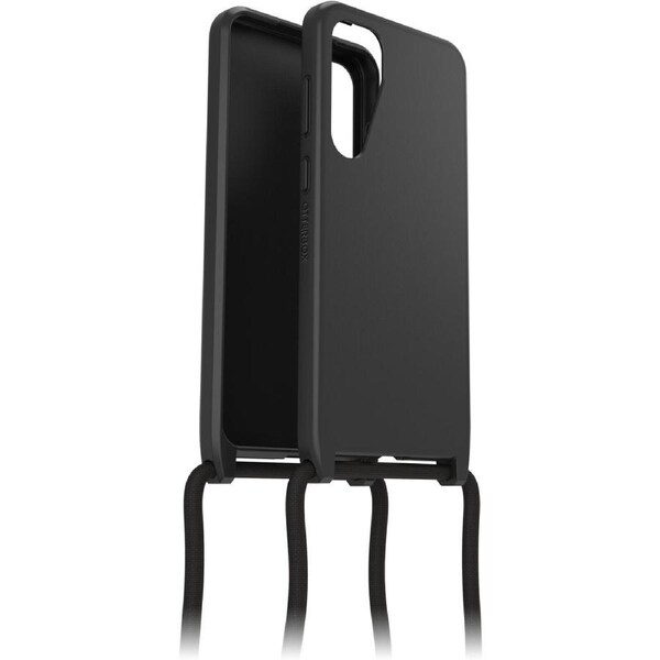OtterBox React Necklace Samsung Galaxy S24+ 5G (6.7") Case Black - (77-94738), DROP+ Military Standard, Detachable Nylon Rope,Wireless Charging