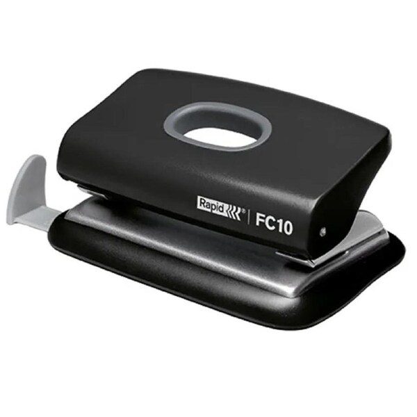 Rapid 2 Hole Punch 10 Sheet FC10 Black