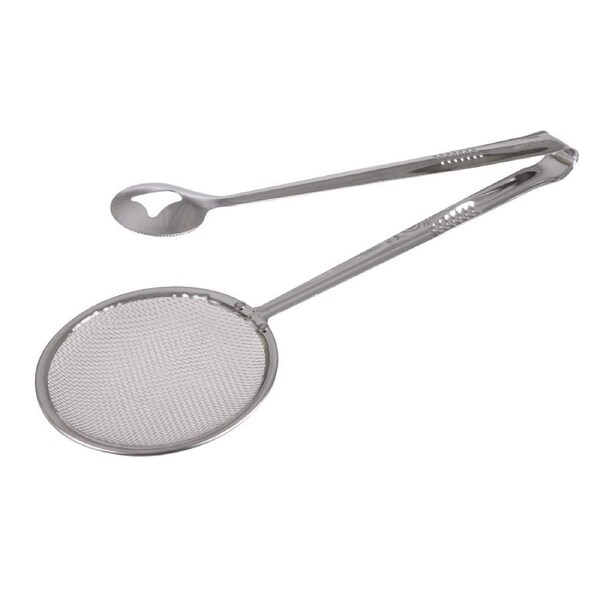 Appetito Stainless Steel Skimmer Tongs 28.5cm