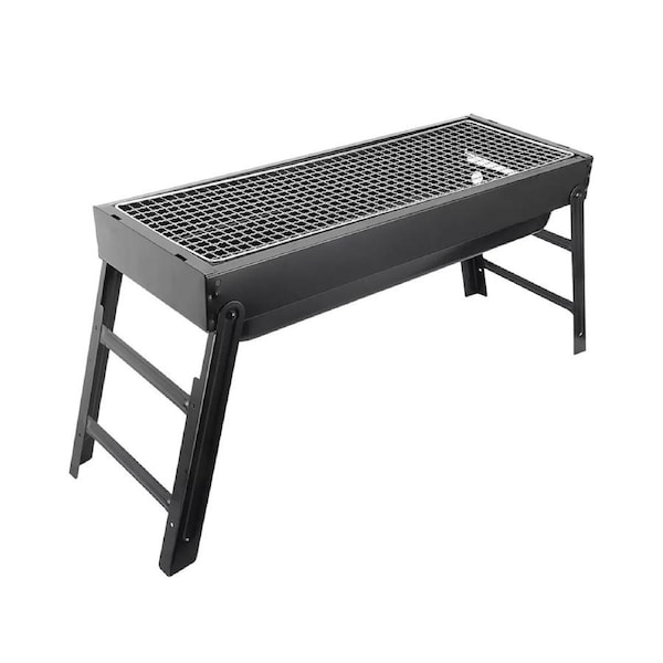 Rectangular Mini Charcoal BBQ Grill Portable Compact S932