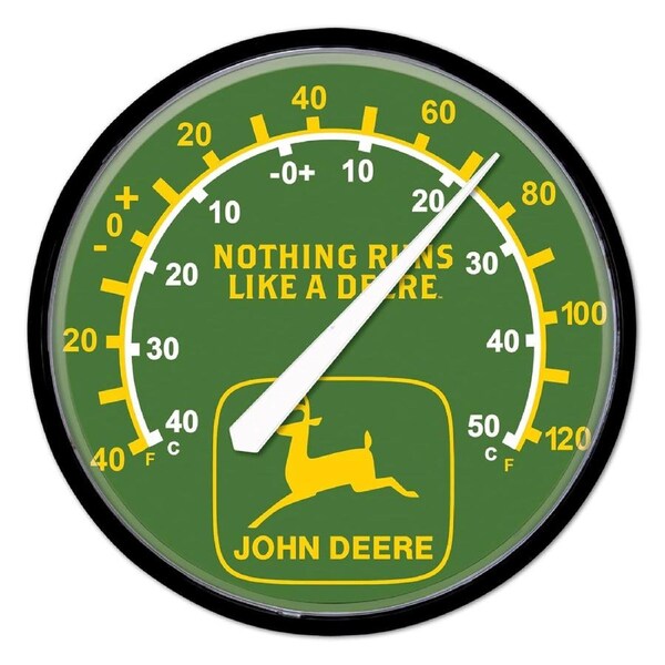 John Deere Nothing Runs Like a Deere 32cm Wall Thermometer