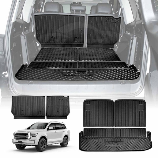 Boot Liners Back Seat Protector for GWM Tank 500 Tank500 2024-Onwards All Weather Heavy Duty Cargo Car Trunk Kick Mats