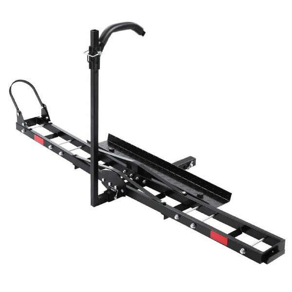 Motorcycle Motorbike Carrier Rack Ramp 2" Towbar Adjustable Height 195x18x5cm