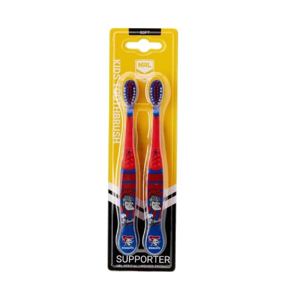 NRL Mascot Kids Toothbrush - Newcastle Knights - Soft