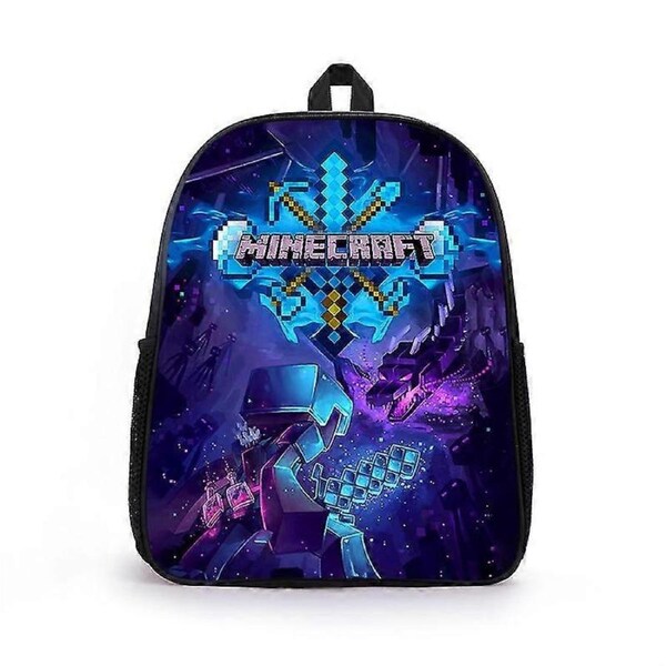 Minecraft Printed Backpack School Bag Large Capacity High Quality Backpack Style 4