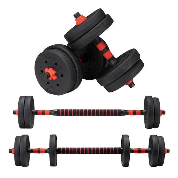 ProPulse 15KG Adjustable Dumbbell Barbell Set Home Gym Weights Exercise