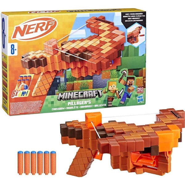Nerf - Minecraft Pillager's Crossbow Dart Blaster - Hasbro