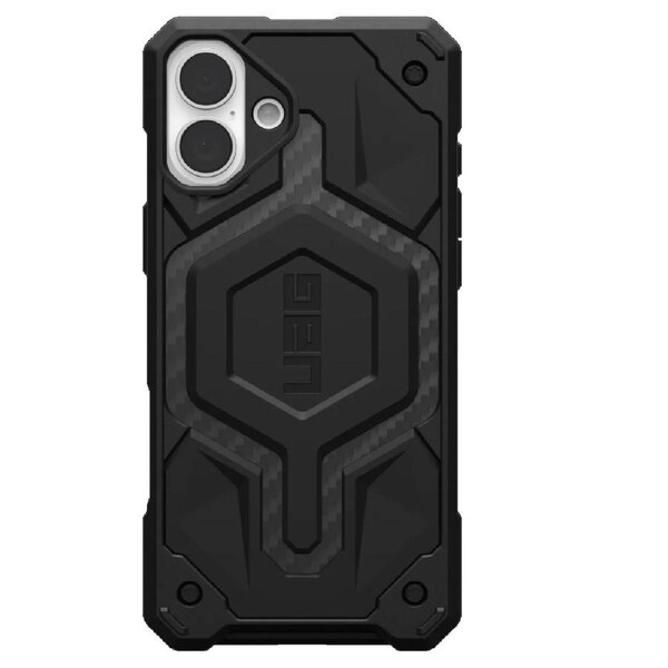 UAG Monarch Pro Apple iPhone 16 Plus (6.7') Rugged Case - Carbon Fiber (114455114242), 25ft. Drop Protection(7.6M), Built-in Magnet for MagSafe