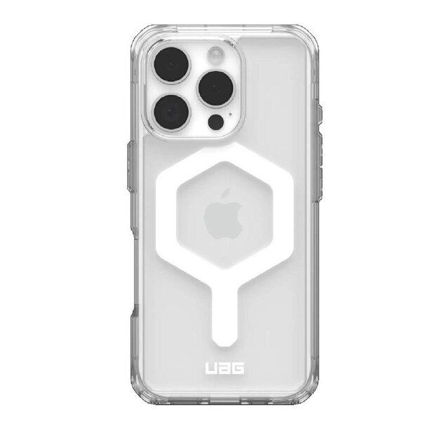 UAG Plyo MagSafe Apple iPhone 16 Pro (6.3') Case - Ice/White (114480114341), 16ft. Drop Protection (4.8M), Armored Shell, Air -Soft Corners