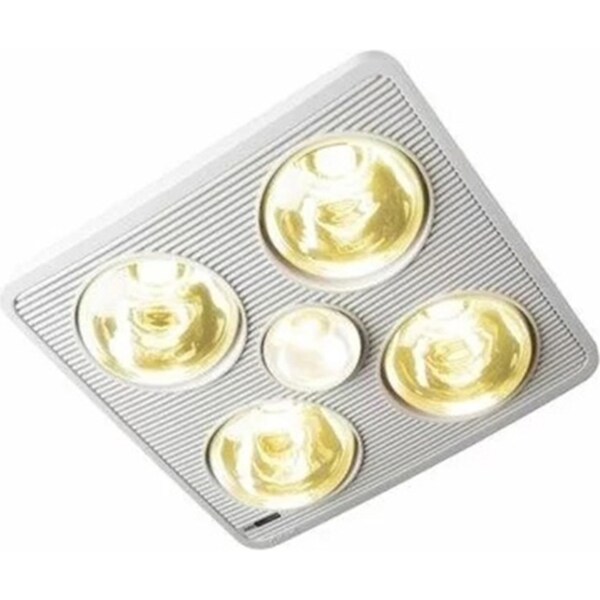 IXL Silhouette 3-in-1 Bathroom Heater/Exhaust Fan w/Light 4x 375W White 37cm