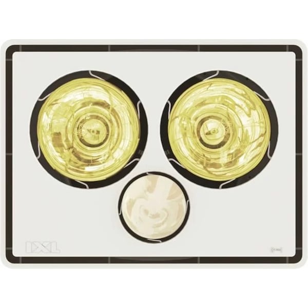 IXL Vivid 3-in-1 Bathroom Ceiling Heater/Exhaust Fan w/Light 2x 275W WHT 38cm