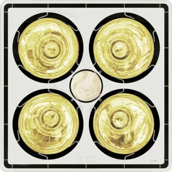 IXL Prime 3-in-1 Bathroom Ceiling Heater/Exhaust Fan w/Light 4x 275W WHT 35cm