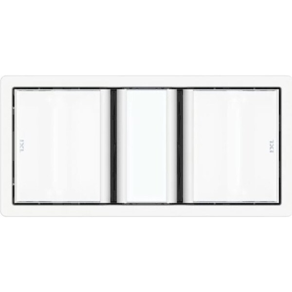 IXL Tastic Luminate Dual 3in1 Bathroom Heater/Exhaust Fan w/ Light White