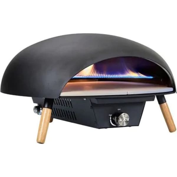 Le Feu Outdoor Turtle Pizza Oven Portable Camping Cooker 30x47.7cm Black