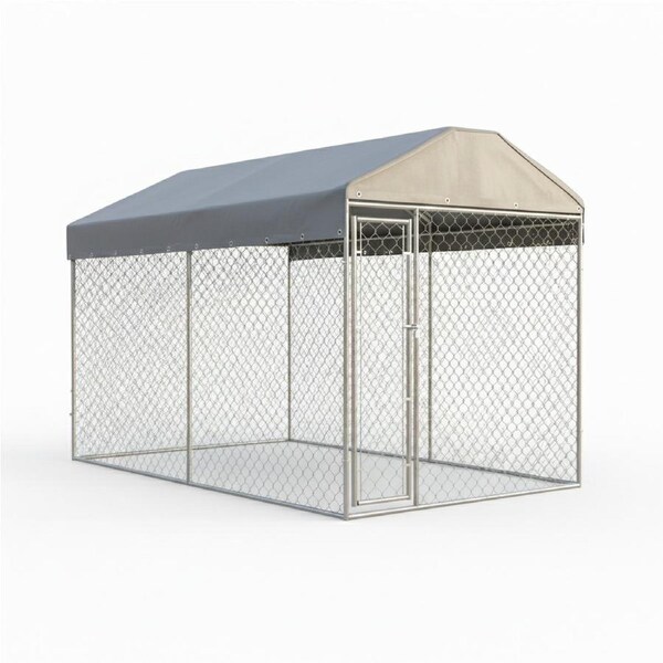 Outdoor Dog Kennel with Roof 200x200x135 cm