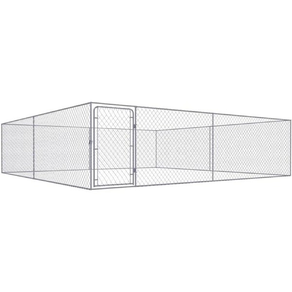 Outdoor Dog Kennel 4x4x1 m