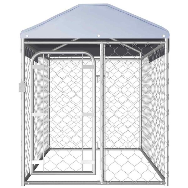 Outdoor Dog Kennel with Roof 4.84 m