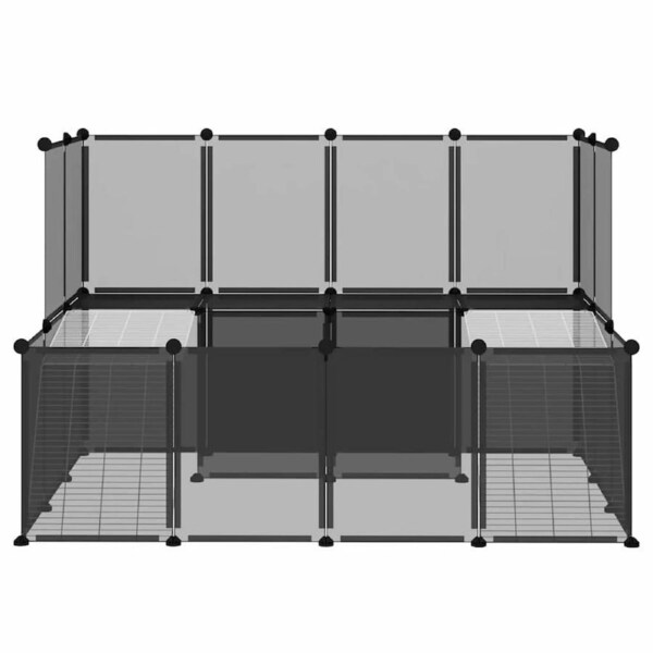 Small Animal Cage Black 143x107x93 cm and