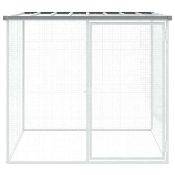 Chicken Cage with Roof Dark Grey 103x98x90 cm