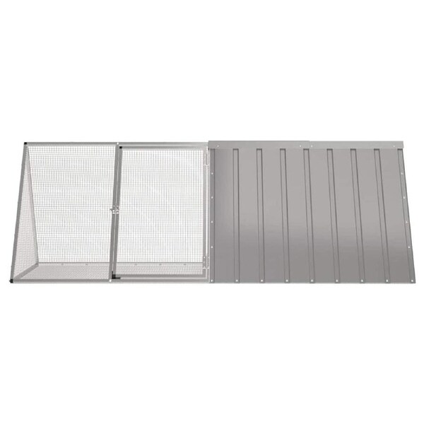 Rabbit Cage Dark Grey 403.5x80.5x71 cm