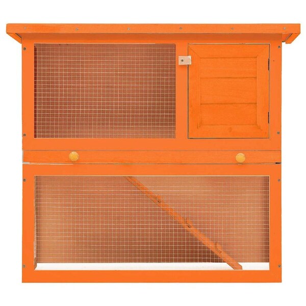 Outdoor Rabbit Hutch Small Animal House Pet Cage 1 Door Wood