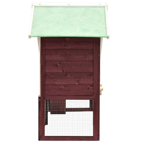 Rabbit Hutch Mocha and White 140x63x120 cm