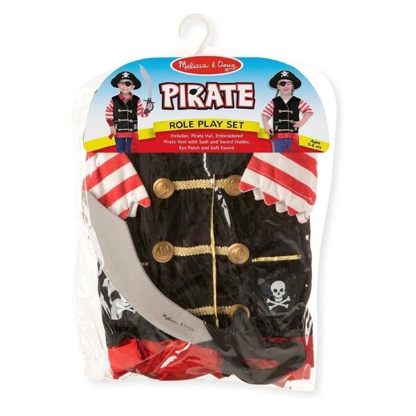 Pirate Costume Size 3-6