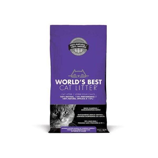 Worlds Best Lavender Scented Clumping Cat Litter 6.8kg