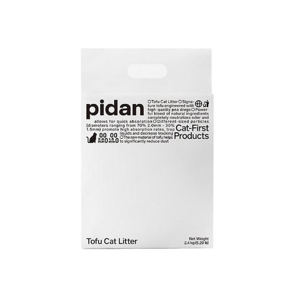 Pidan Original Tofu Cat Litter (70% 2Mm + 30% 1.5Mm) - 2.4kg/6L