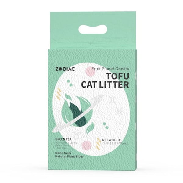 Zodiac Fruity Tofu Cat Litter - Green Tea 7L/2.5kg