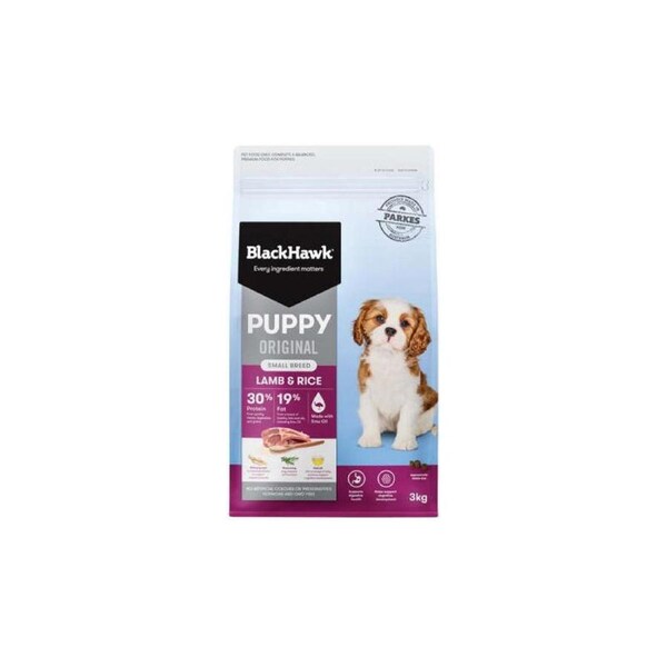 Black Hawk Puppy Lamb & Rice Small Breed Dry Dog Food 3kg
