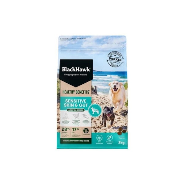 Black Hawk Healthy Benefits Sensitive Gut Dry Dog Food 2kg