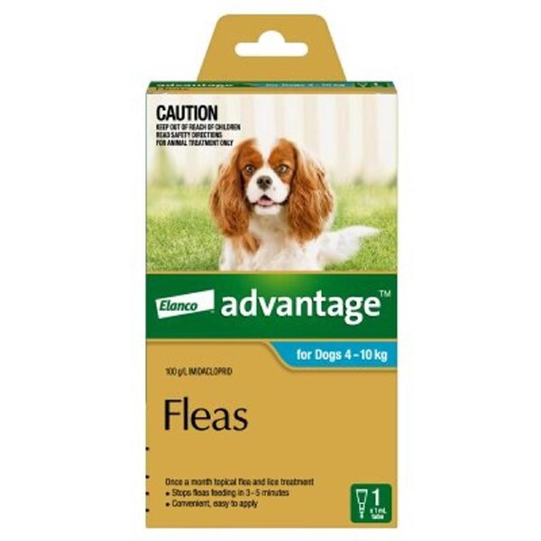 Advantage For Dogs 4-10kg Medium Aqua 1 Pack