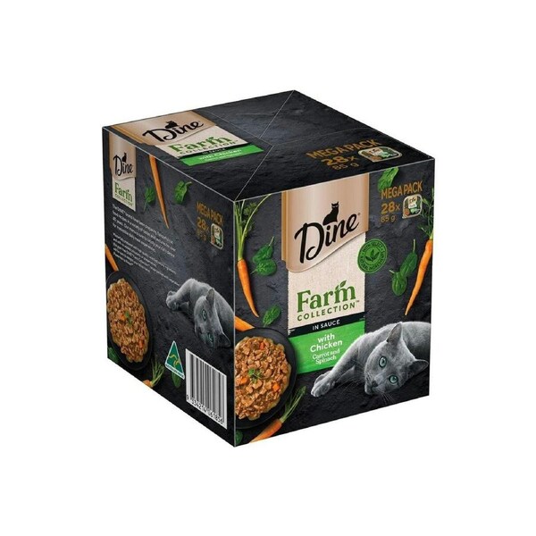 Dine Farm Collection With Chicken Carrot And Spinach 28 Pack