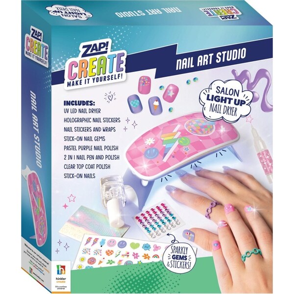 Zap! Create Nail Art Studio 29x24cm Kids Creative Play DIY Craft Kit 8y+