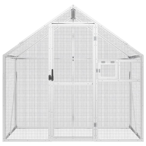 Aviary Silver 179x100x185 cm Aluminium