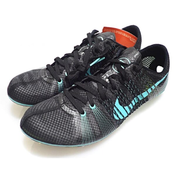 Nike Mens Zoom Victory Elite Track Distance Running Spikes - Black/Hyper Jade US 12.5