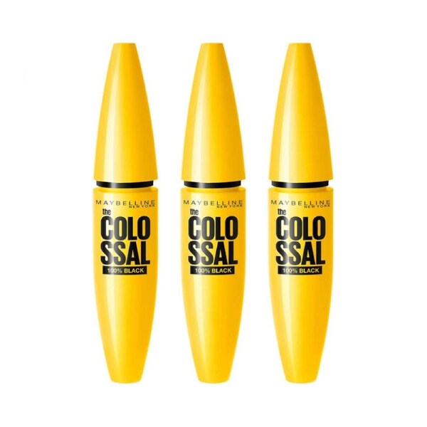 3 x Maybelline The Colossal Volume Express Mascara 10.7mL - 02 Extra Black