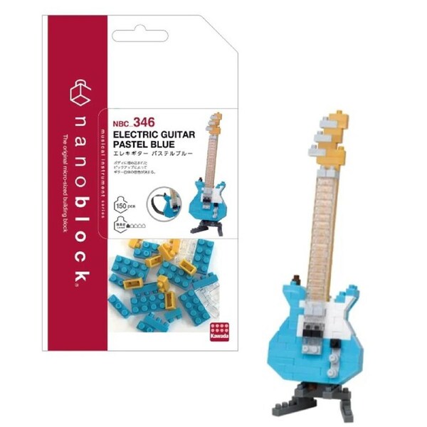 Nanoblock Electric Guitar Pastel Blue