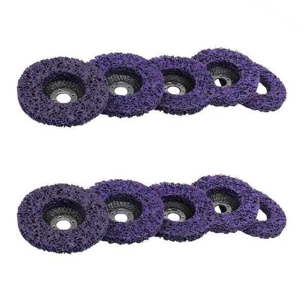 10PCS 125mm Stainless Steel Grinding Nylon Polishing Wheel for Car Paint Removal