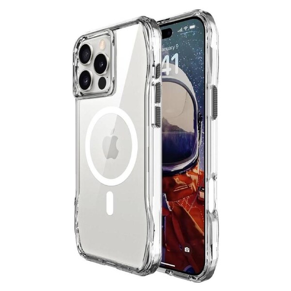 Soka Octagon Magsafe Case (Suits iPhone 16 Pro Max) - Clear