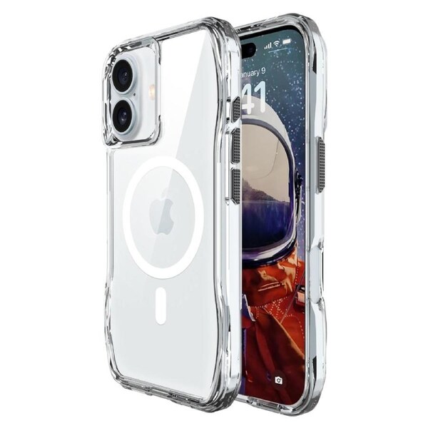 Soka Octagon Magsafe Case (Suits iPhone 16 Plus) - Clear