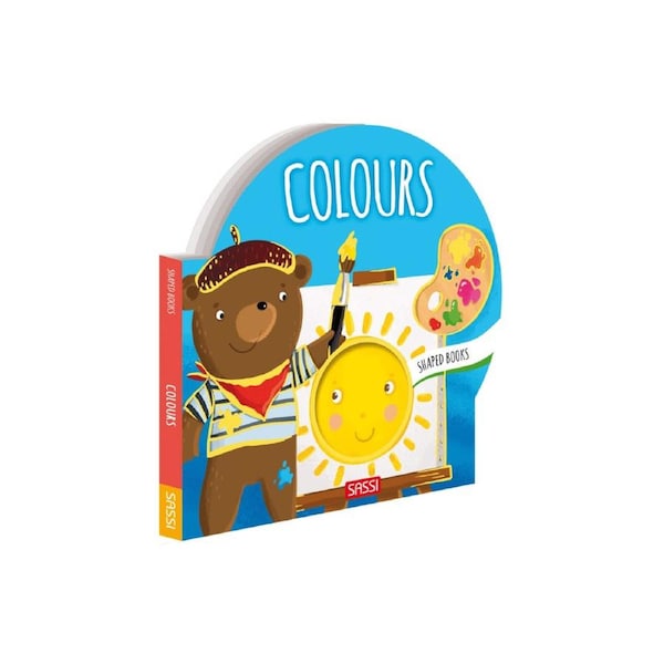 Sassi Kids/Children Fun Interactive Educational Shaped Board Book Colours